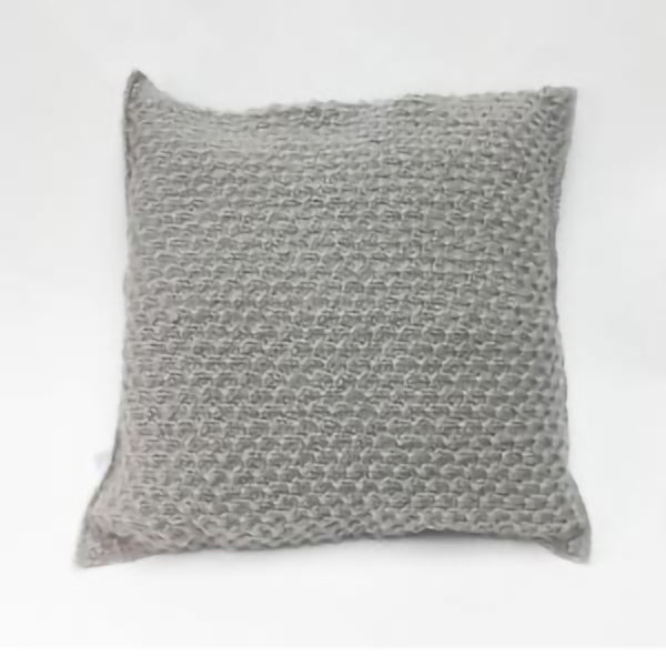 Grey Jamuna Stitch Cushion (** COVER ONLY **)