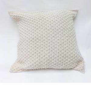 White Jamuna Stitch Cushion (** COVER ONLY **)