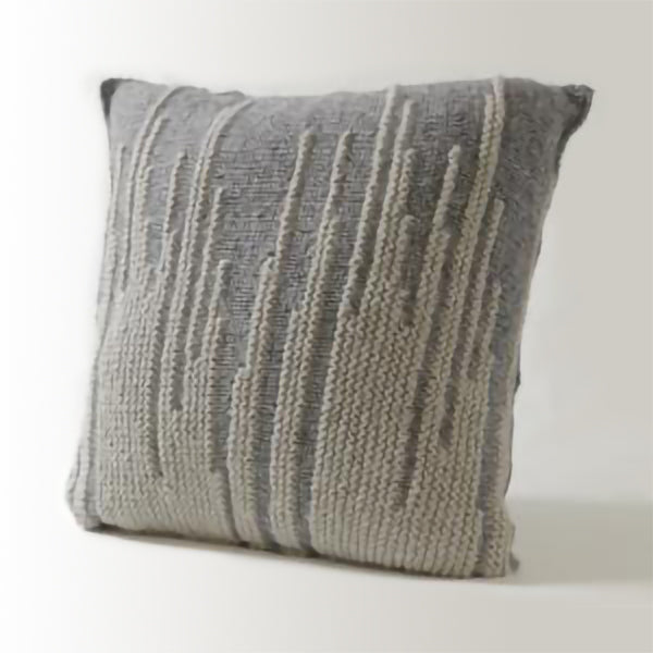 Ikat Grey Stitched Cushion (** COVER ONLY **)
