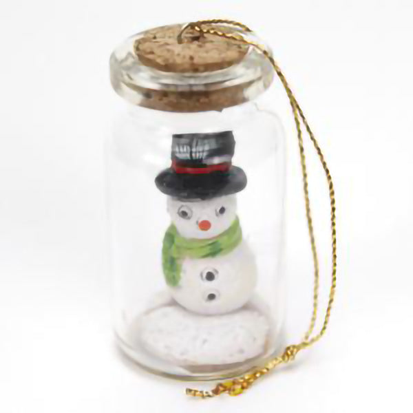 Bottled Snowman Ornament