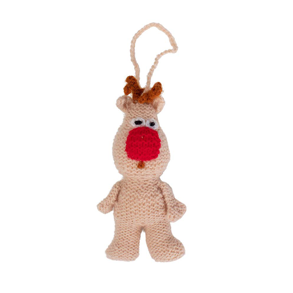 Surprised Rudolph Ornament