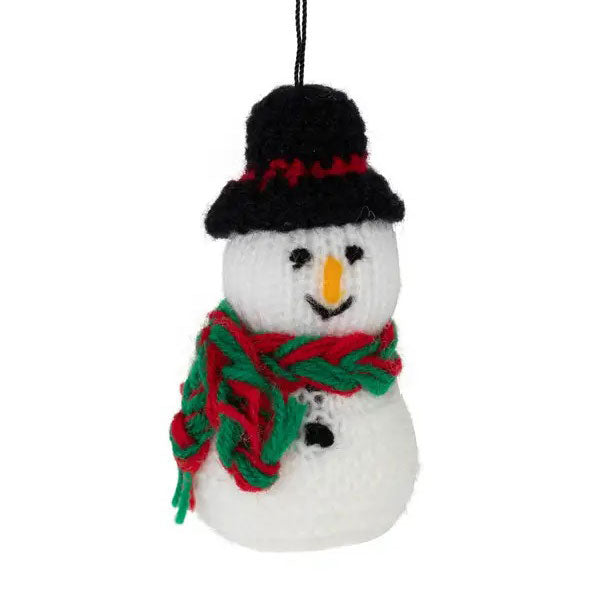 Smiling Snowman Ornament