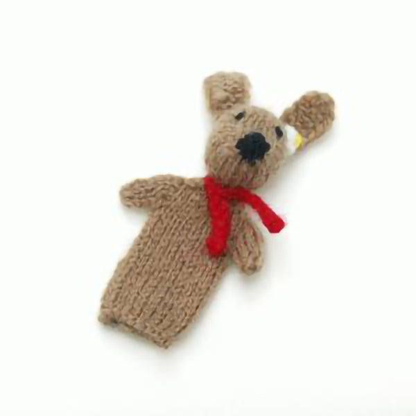 Brown Bunny Finger Puppet