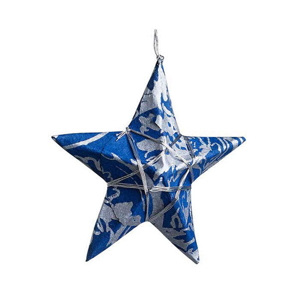 Blue Paper Star Ornament