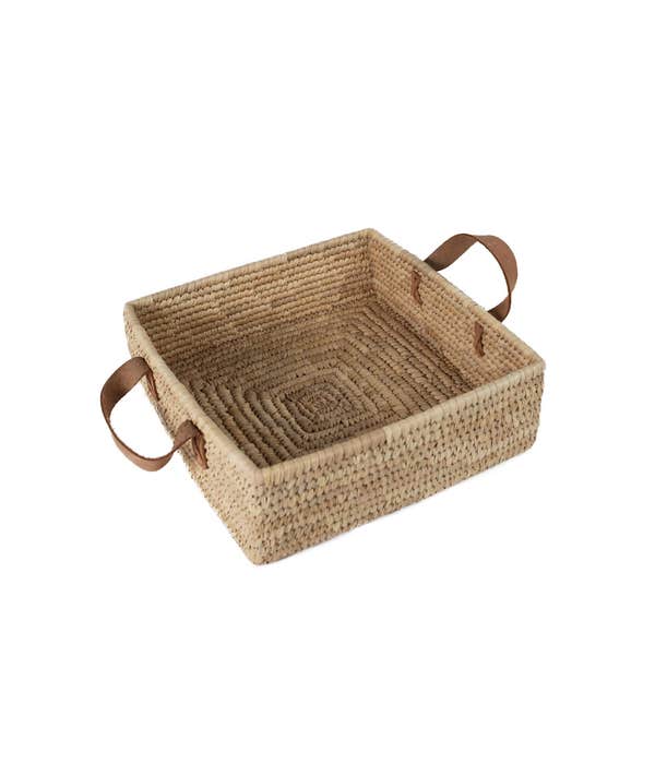 Square Palm Leaf Basket