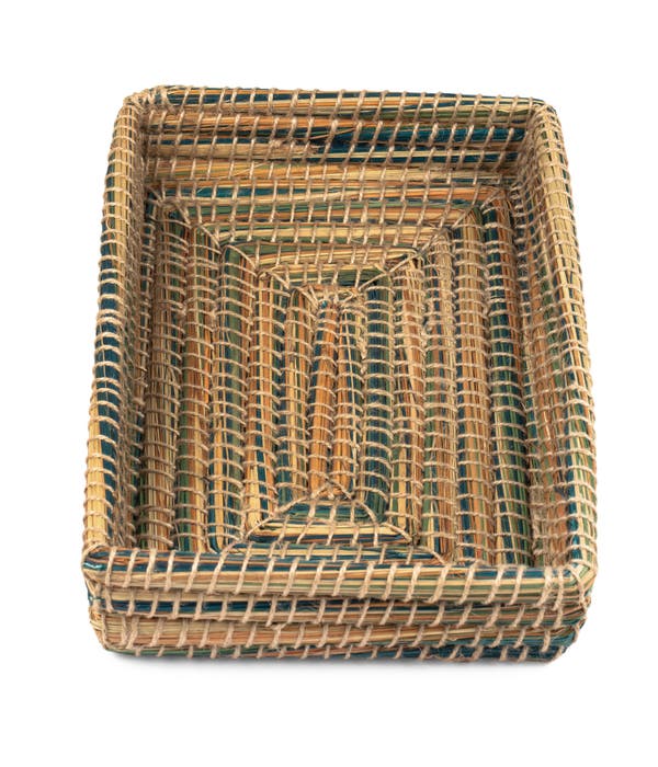 Teal Casserole Basket
