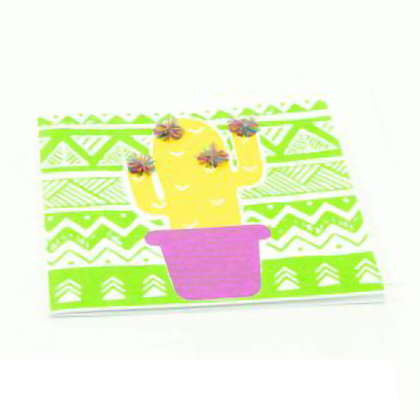 Yellow Cactus Card