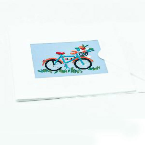 Floral Bicycle Card