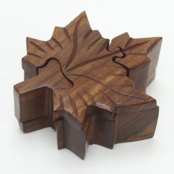 Maple Leaf Puzzle Box