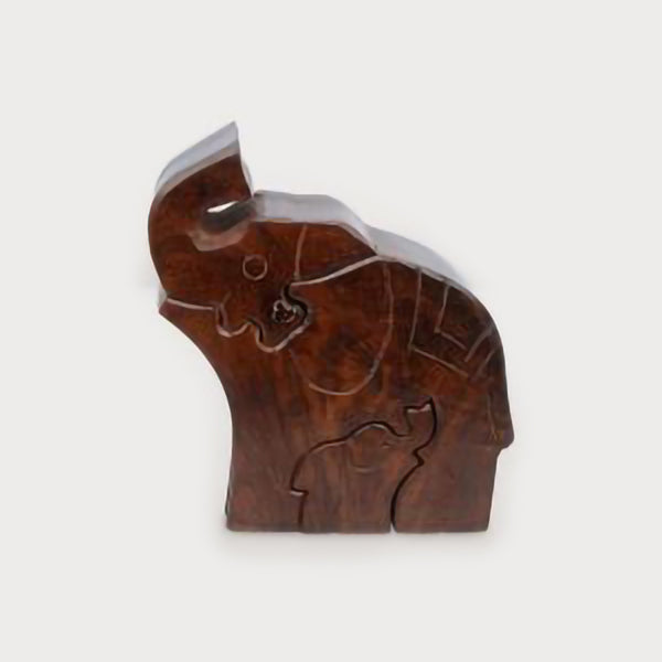 Elephant Family Puzzle Box