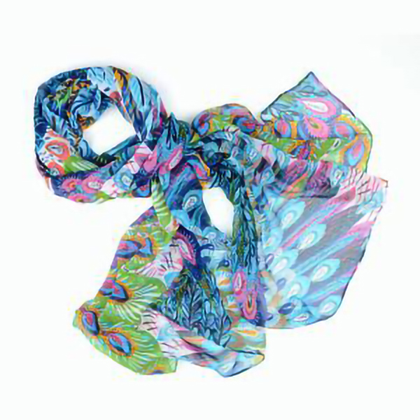 Shades of Peacock Scarf