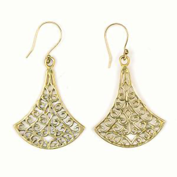 Lattice Fan Earrings