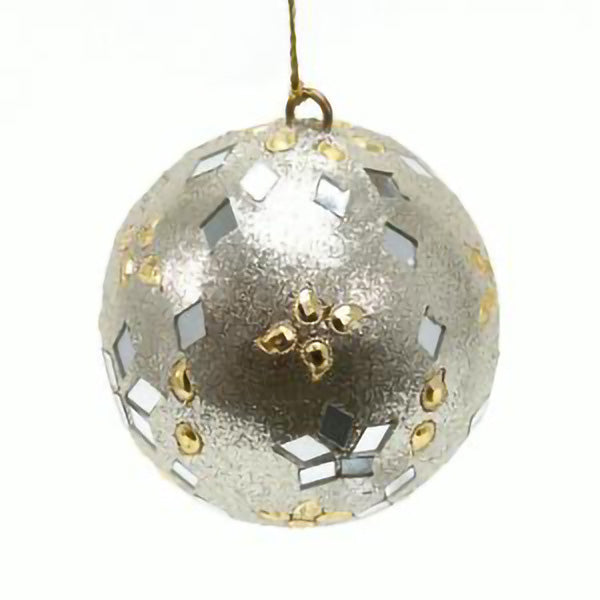 Silver and Gold Sparkle Ornament