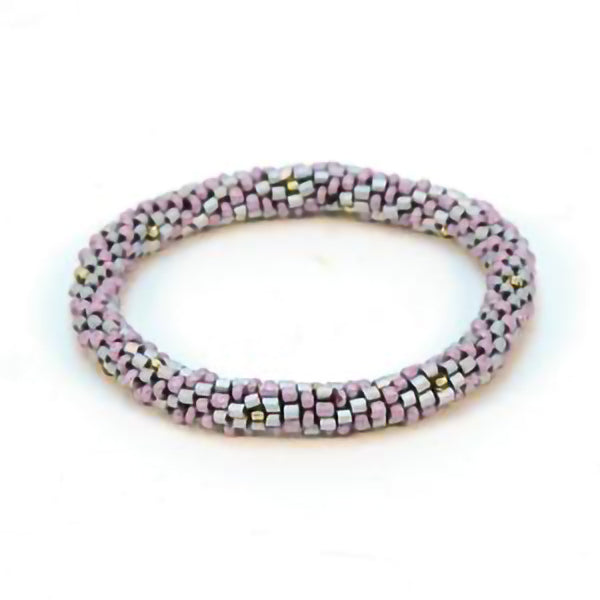 Lilac Beaded Bracelet