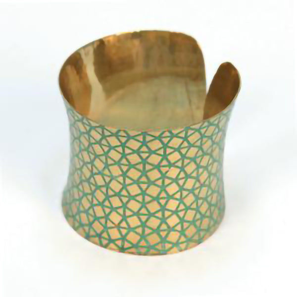 Green & Brass Cuff