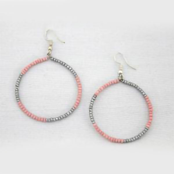 Pink Loop Earrings