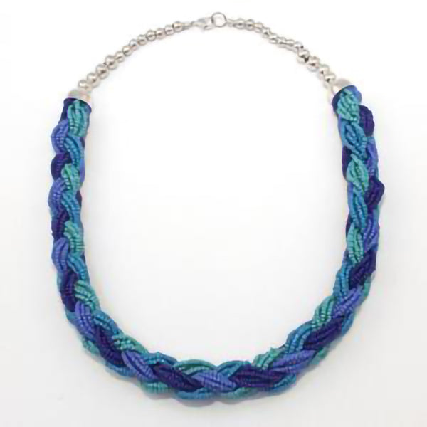 Beaded Blue Necklace