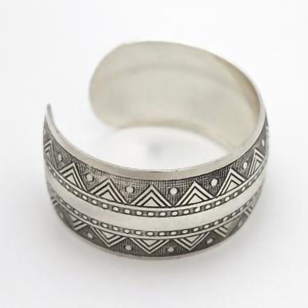 Etched Silver Cuff
