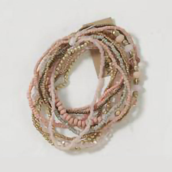 Peach 12-Strand Bracelet