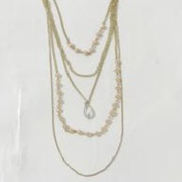 Peach & Stone Necklace