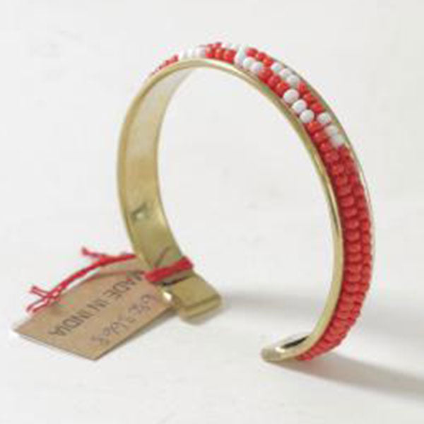 Red Beaded Cuff