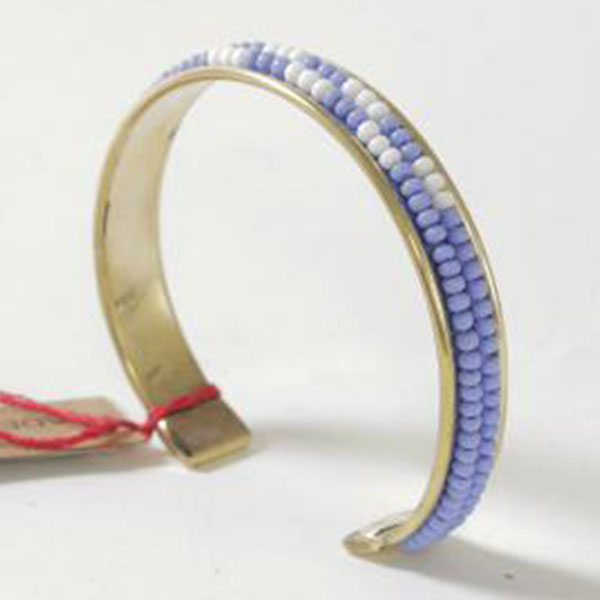 Periwinkle Beaded Cuff