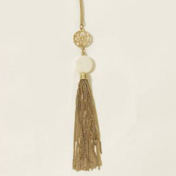 Brass Tassel Necklace