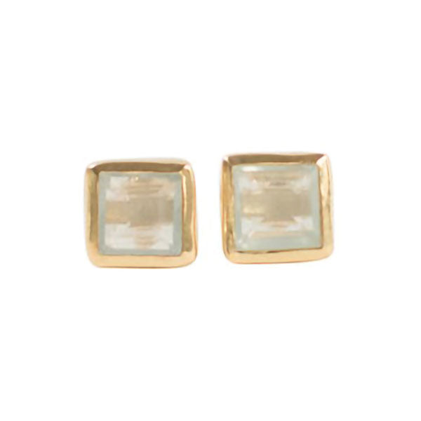 Chalcedony Stud Earrings
