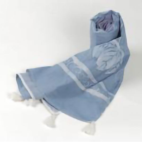 Blue Lotus Batik Scarf