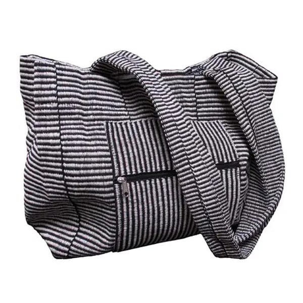 Black Lines Tote Bag