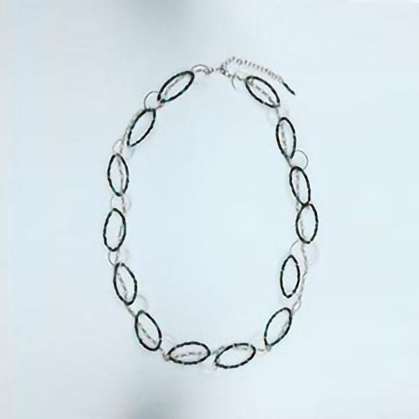 Green Bead Links Necklace