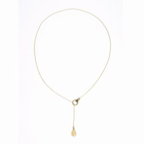 Stone Lariat Necklace