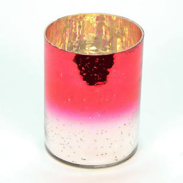 Red Mercury Glass Candleholder