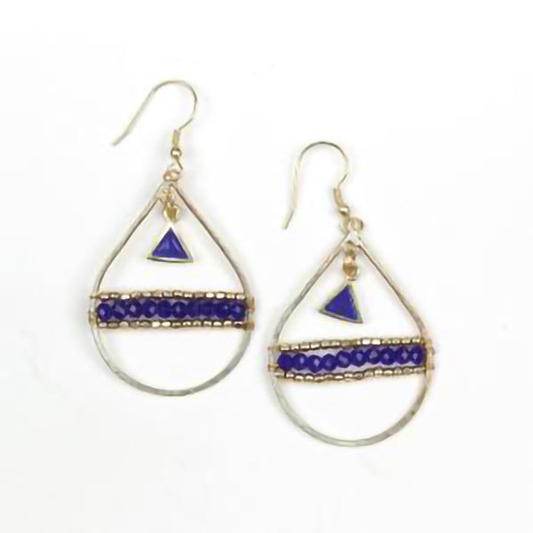 Suspended Triangle Earrings