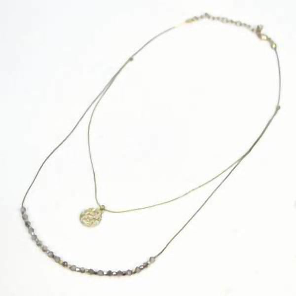 Stone Medallion Necklace