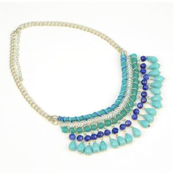 Teal Drops Necklace