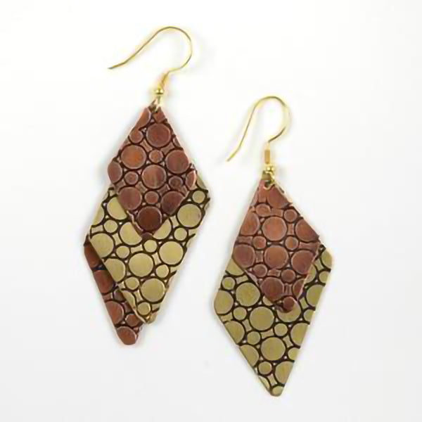 Metal Diamond Earrings