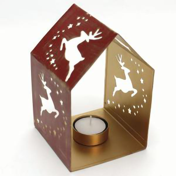 Red Reindeer Candleholder