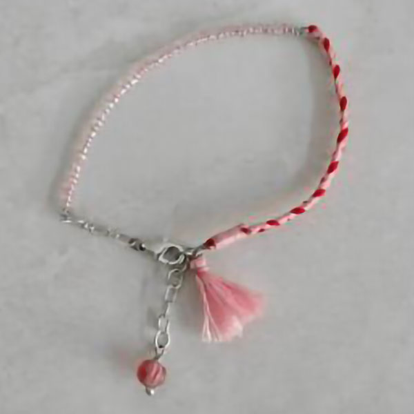 Pink Thread Bracelet