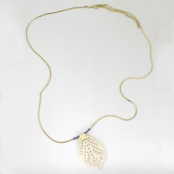 White Leaf Necklace