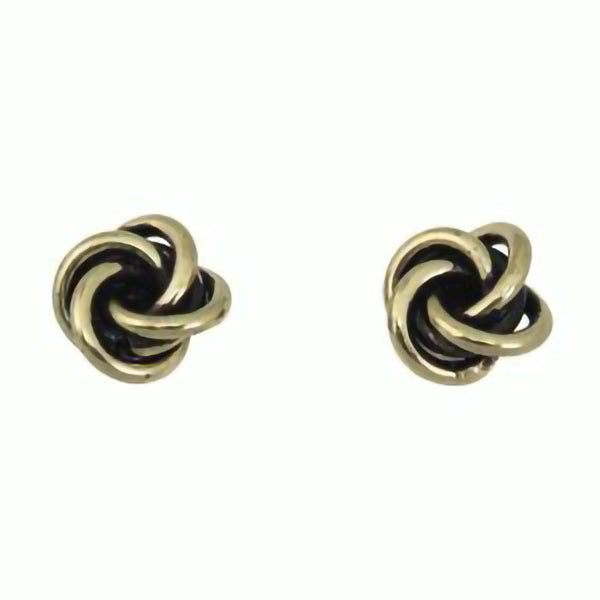 Brass Knot Earrings