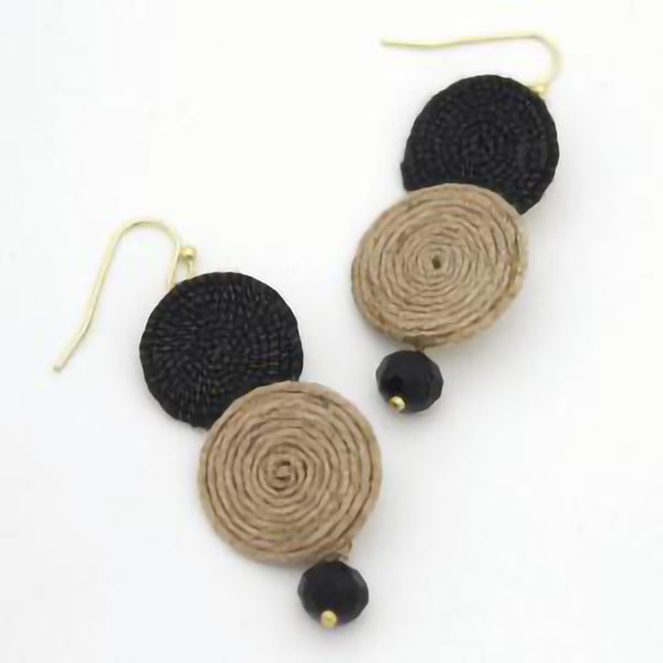 Double Disc Thread Earrings