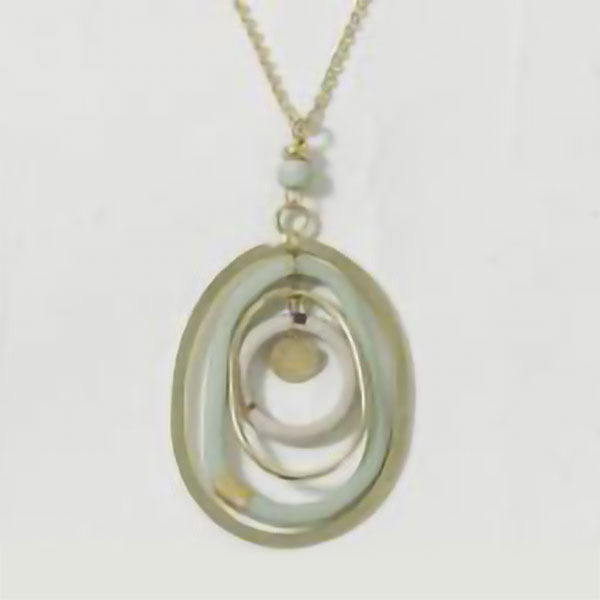 Swirls of Green Necklace