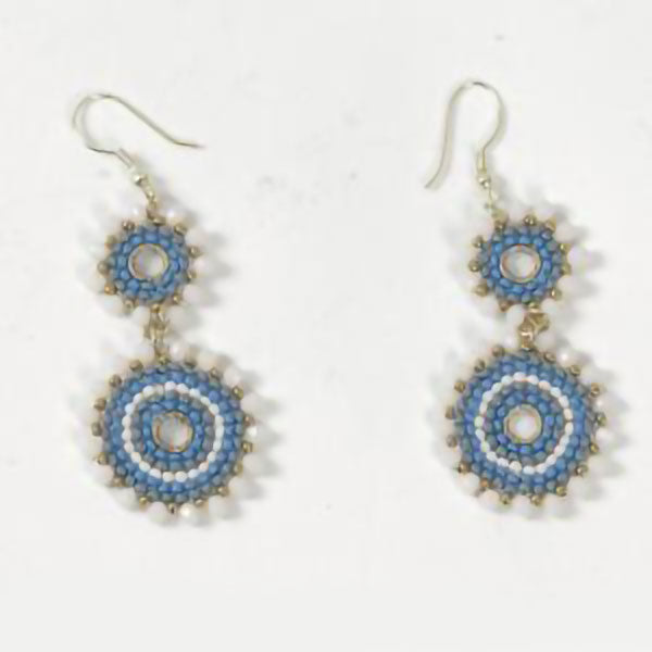 Blue Sun Earrings