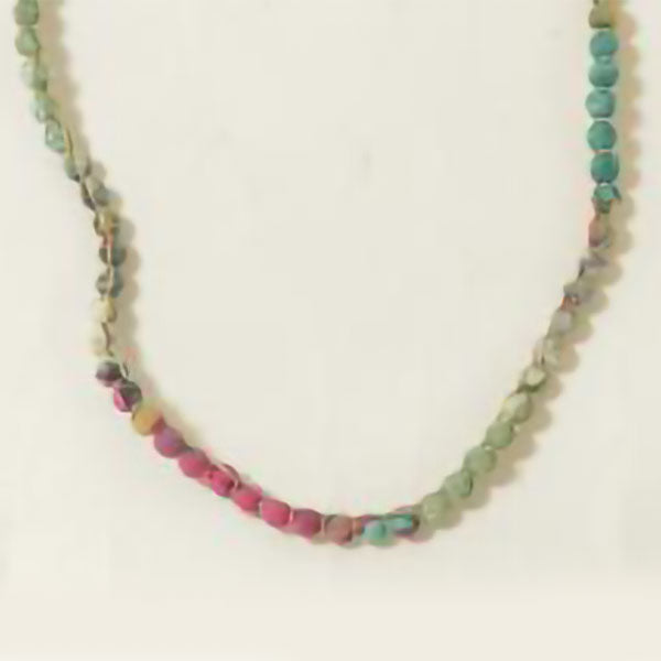 Lightweight Sari Fabric Necklace