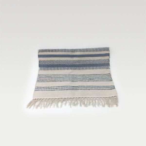 All the Blues Dhurrie Throw Rug