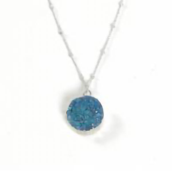 Blue Geode Necklace