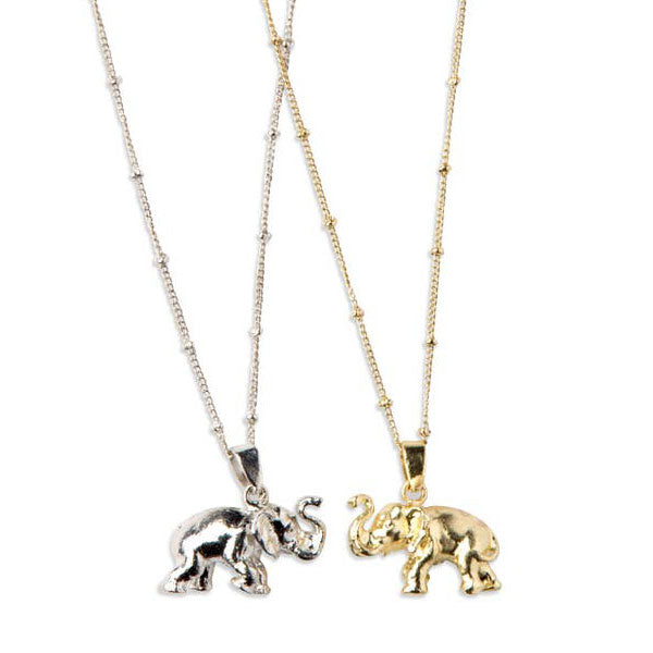 One for me / One for you Elephant Necklace