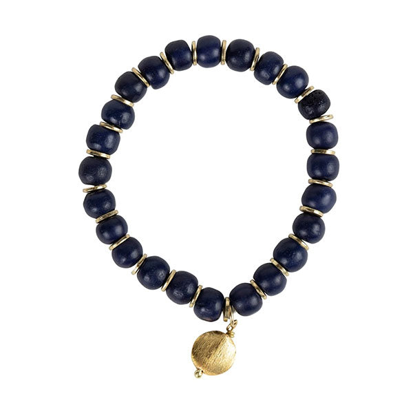 Navy Bone Bracelet