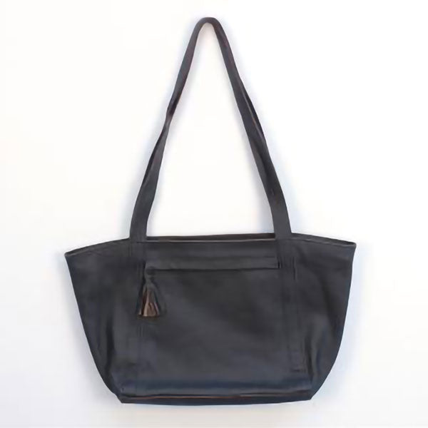 Large Eco-Leather Shoulder Bag